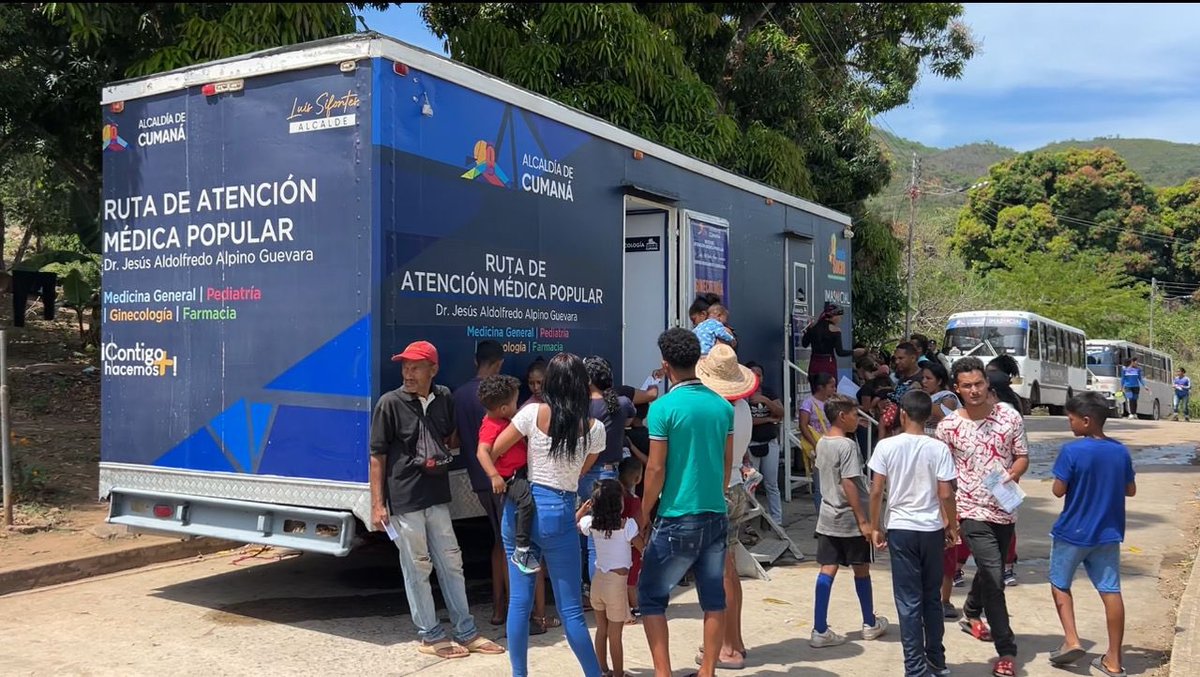 Yo♥️Cumaná en el marco del 1x10 del buen Gobierno nuestra @Rutamedicacuma1 llegó a la comunidad de Arapo para beneficiar a 6 comunidades gracias a nuestro presidente @NicolasMaduro @lossifontes @GPintoVzla #VivaVenezuela
