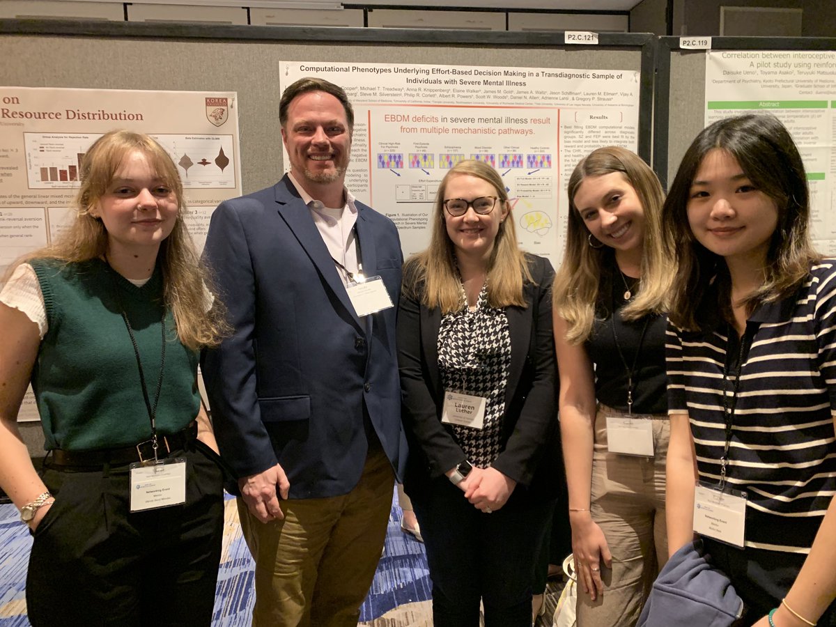 UGA Clinical Affective Neuroscience laboratory presenting at the Society for Affective Science conference. Check out our data on psychosis risk and emotional reactivity, regulation, and effort cost decision making ⁦<a href="/affectScience/">Society for Affective Science</a>⁩ ⁦@ugapsychology⁩ ⁦⁦⁦<a href="/ugacanlab/">Clinical Affective Neuroscience Lab</a>