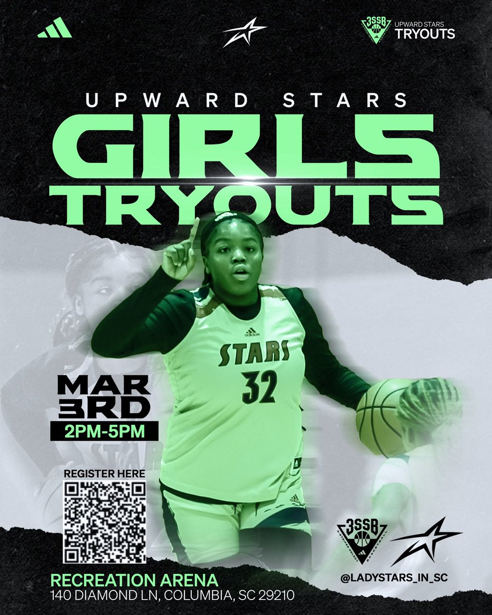 🚨⭐️High School Girls Tryout⭐️🚨

                           1 DAY AWAY

7th - 11th grade girls in the SC/NC/GA area that desire to play 🏀 at a high level don’t miss out on this opportunity!

Please pre register for tryouts to speed up check in.

Link⬇️⬇️⬇️