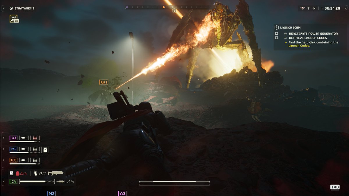 Spreading democracy, one dead bug at a time! <a href="/helldivers2/">HELLDIVERS™ 2</a> @WaffleOnCrck