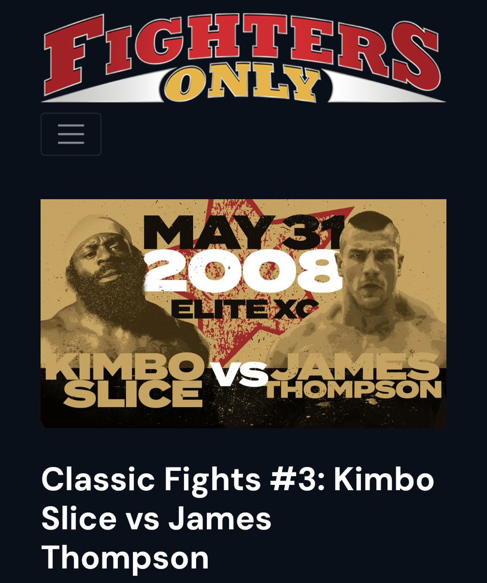 In my latest for @FightersOnly, I shoehorn a reference to Gaspar Noe's 2002 indy darling Irréversible into a look back at one of the most unexpectedly entertaining brawls of the 2000s, Kimbo Slice vs James Thompson! 

Download the app for the latest issue 🥳