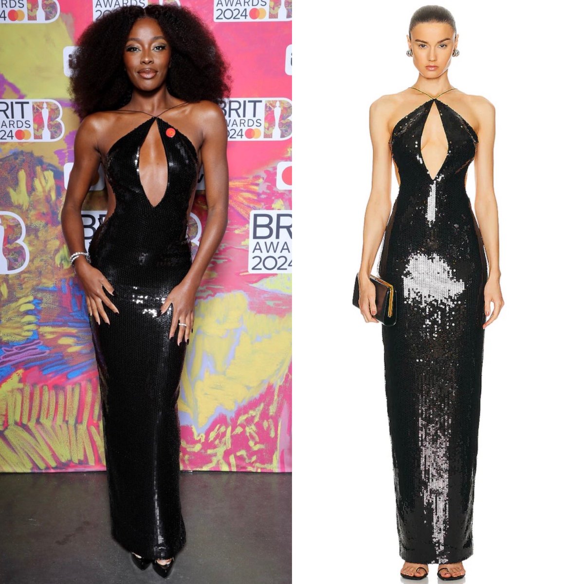 dequemeolook's tweet photo. AJ Odudu de Mônot no ‘BRIT Awards 2024’. #BRITs #AJOdudu #LouisVuitton #Monot 📸 Getty Images / Divulgação https://t.co/qoxdBla4ok