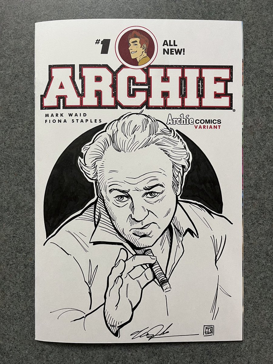 TimShinn73's tweet image. Inked Archie Bunker sketch cover commission

Message me to get on my commission list today 

#ink #drawing #archiebunker #allinthefamily #caroloconnor #sketchcover