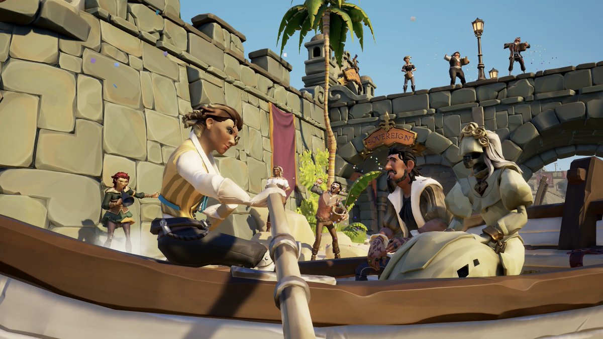 HeSlashThem's tweet image. Just Married! 🎉

Theme : Radical Rowboats

@SeaOfThieves #SoTShot 
#SeaOfThieves
