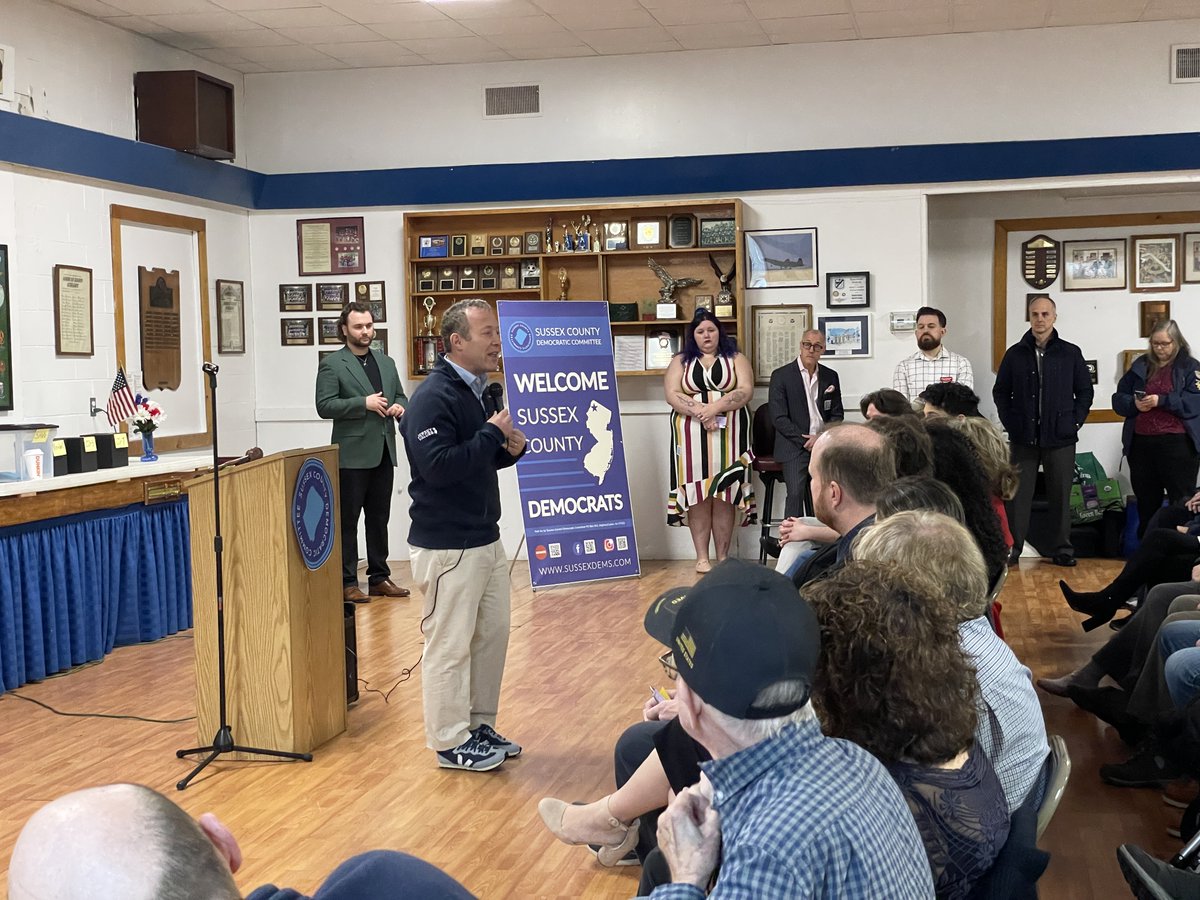 I'm proud to have earned the endorsement of the Sussex County Democrats @SCDCNJ! Thanks Chairwoman @zoequalitynj for a great Convention. Grateful for the support. Lots of energy heading into November!