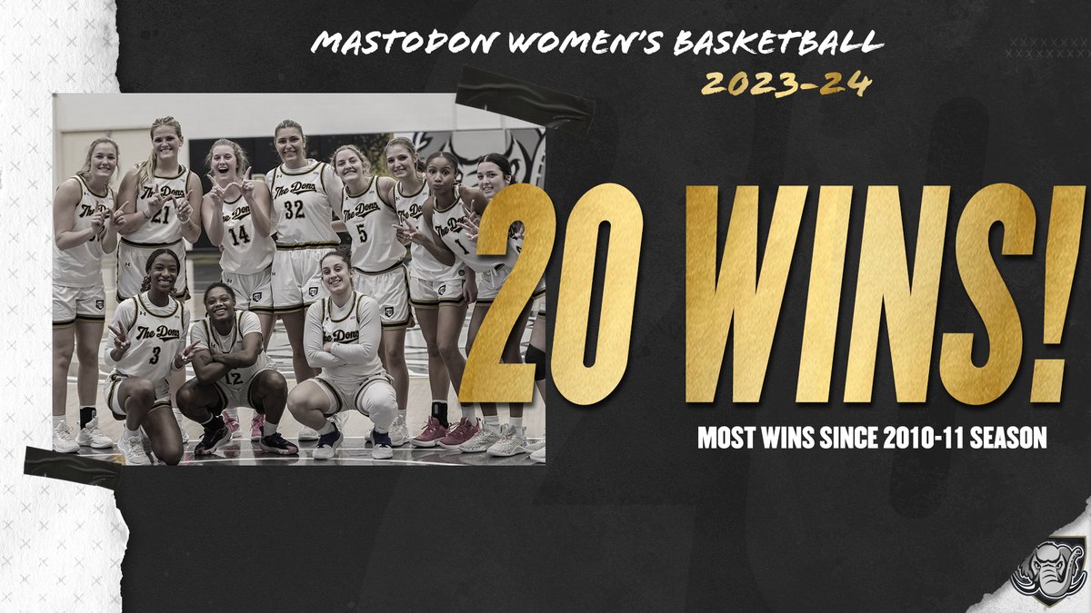 That magic 20-win season for the 'Dons! #FeelTheRumble #HLWBB