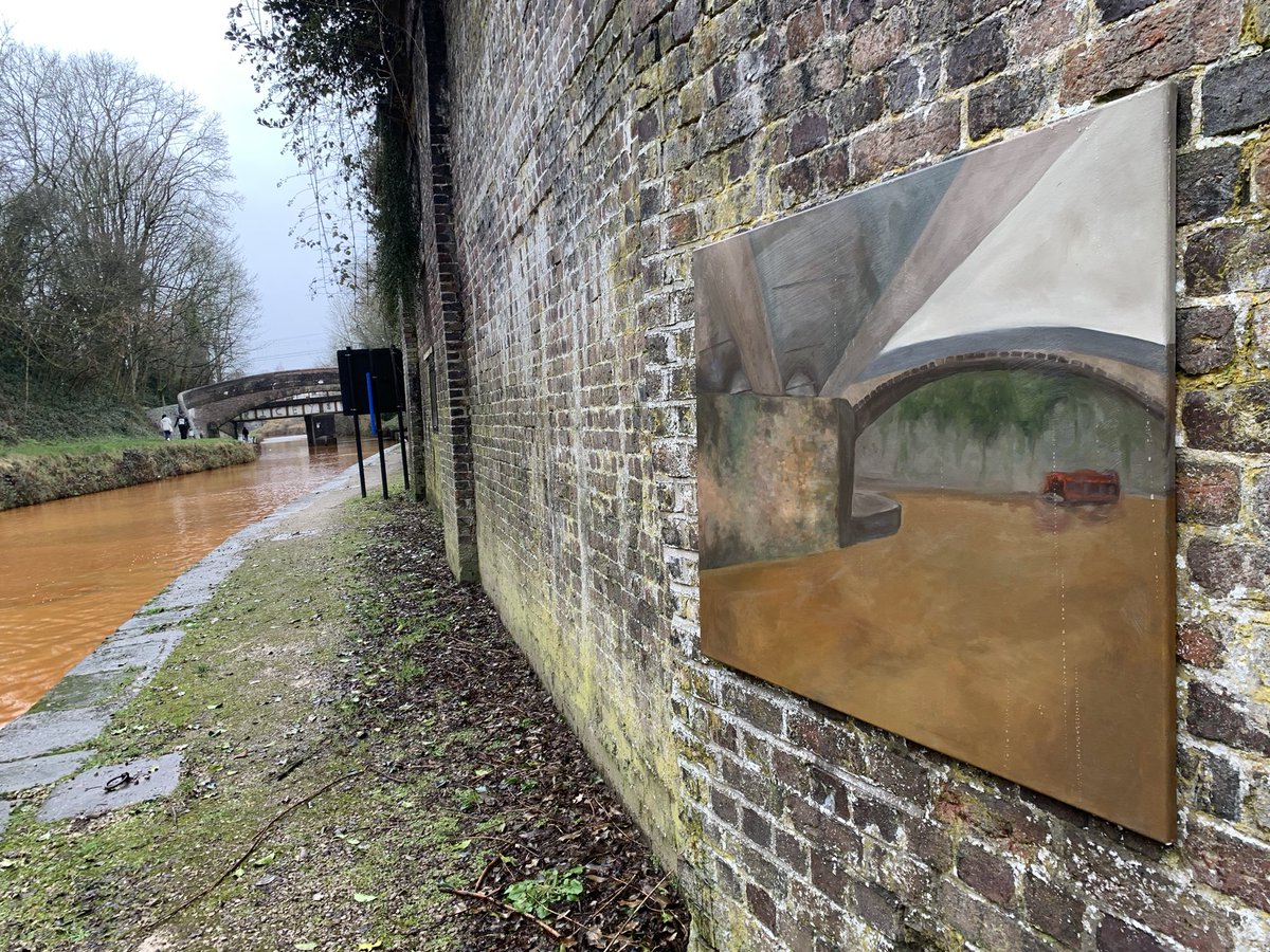 Well done @StaffsFineArt students who installed some fantastic artwork at Kidsgrove entrance to the Harecastle Tunnel for this year’s Canal Trail - made in partnership with @appetitestoke @CanalRiverTrust & to everyone who came & supported @B4Biodiversity