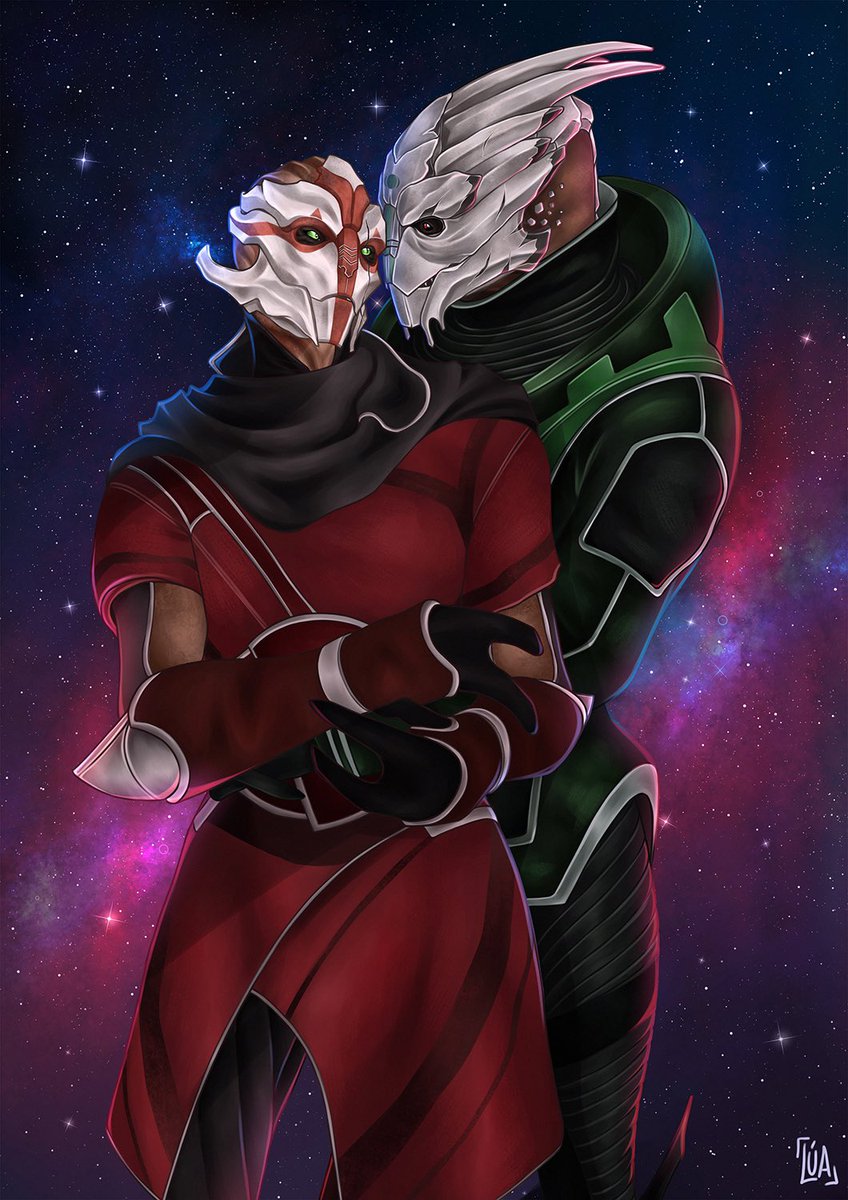 Garret and Kirion for <a href="/ThatOneTurian/">Spectre Garret Lorik</a> and <a href="/KirionRayen/">Lt. Kirion Rayen</a> 💖✨!
#MassEffect