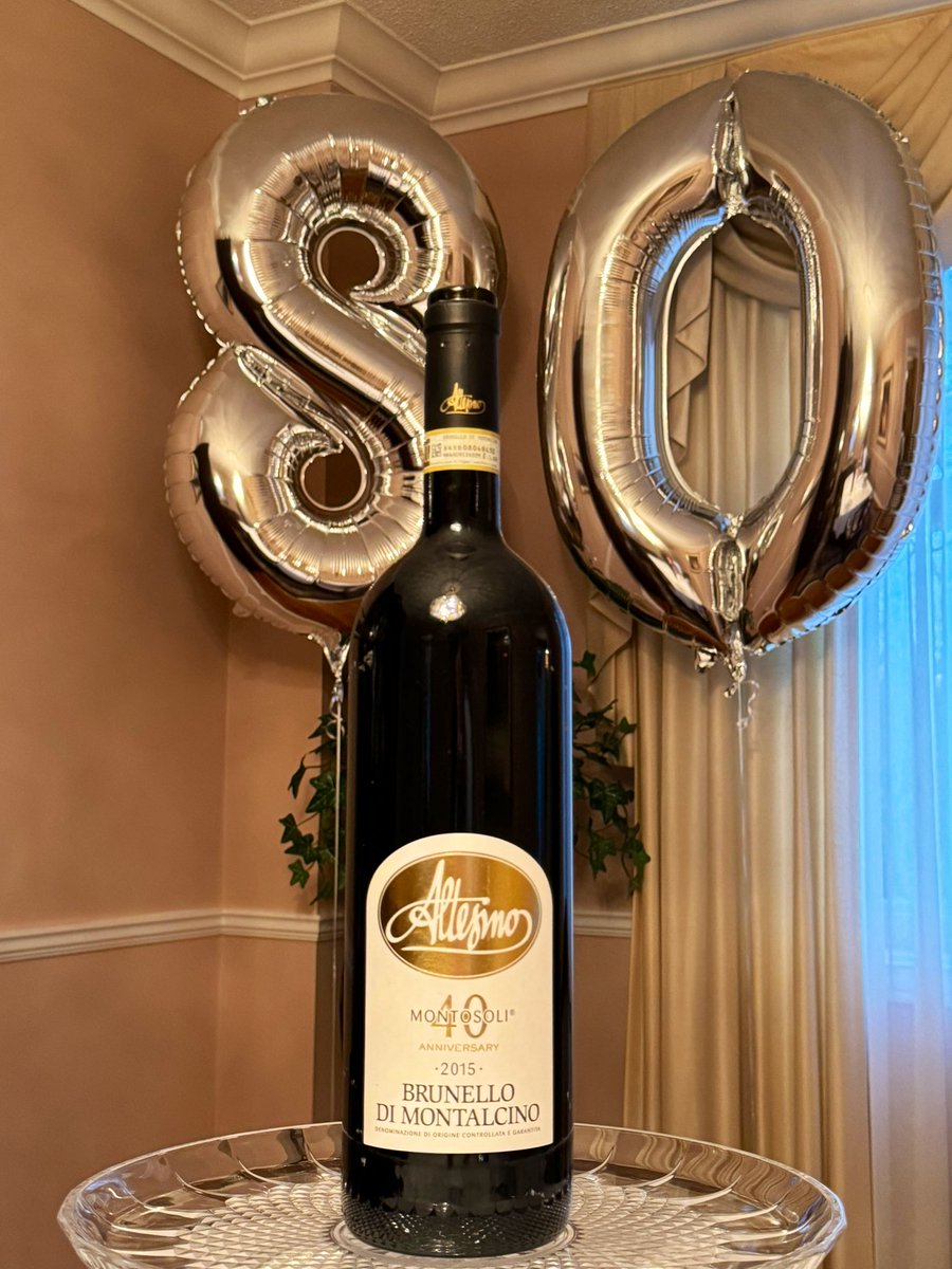 Father-in-law's 80th birthday and, as a leap baby, his 20th - calls for a magnum of a 40th anniversary Altesino 'Montosoli' Brunello.