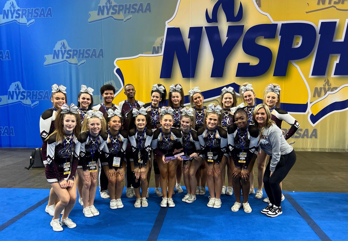 Congratulations to GREECE ARCADIA for placing 3rd in COED Class at the NYS Cheerleading Championships! #NYSPHSAA #SecVCheer