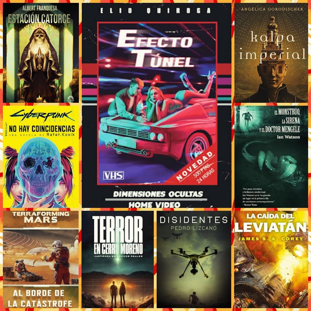 Novedades en novelas de ciencia ficción 🛸
laestanteriadeloslibros.blogspot.com/2024/02/noveda…
@InsolitaEdit @ElioQuiroga @eddimocultas @minotaurolibros @RocaEditorial @DolmenEditorial @NovaCiFi @sumadeletras @EstanteriaBooks 
#NovedadesLiterarias #Novelas #CienciaFicción #Futurista #Aventuras