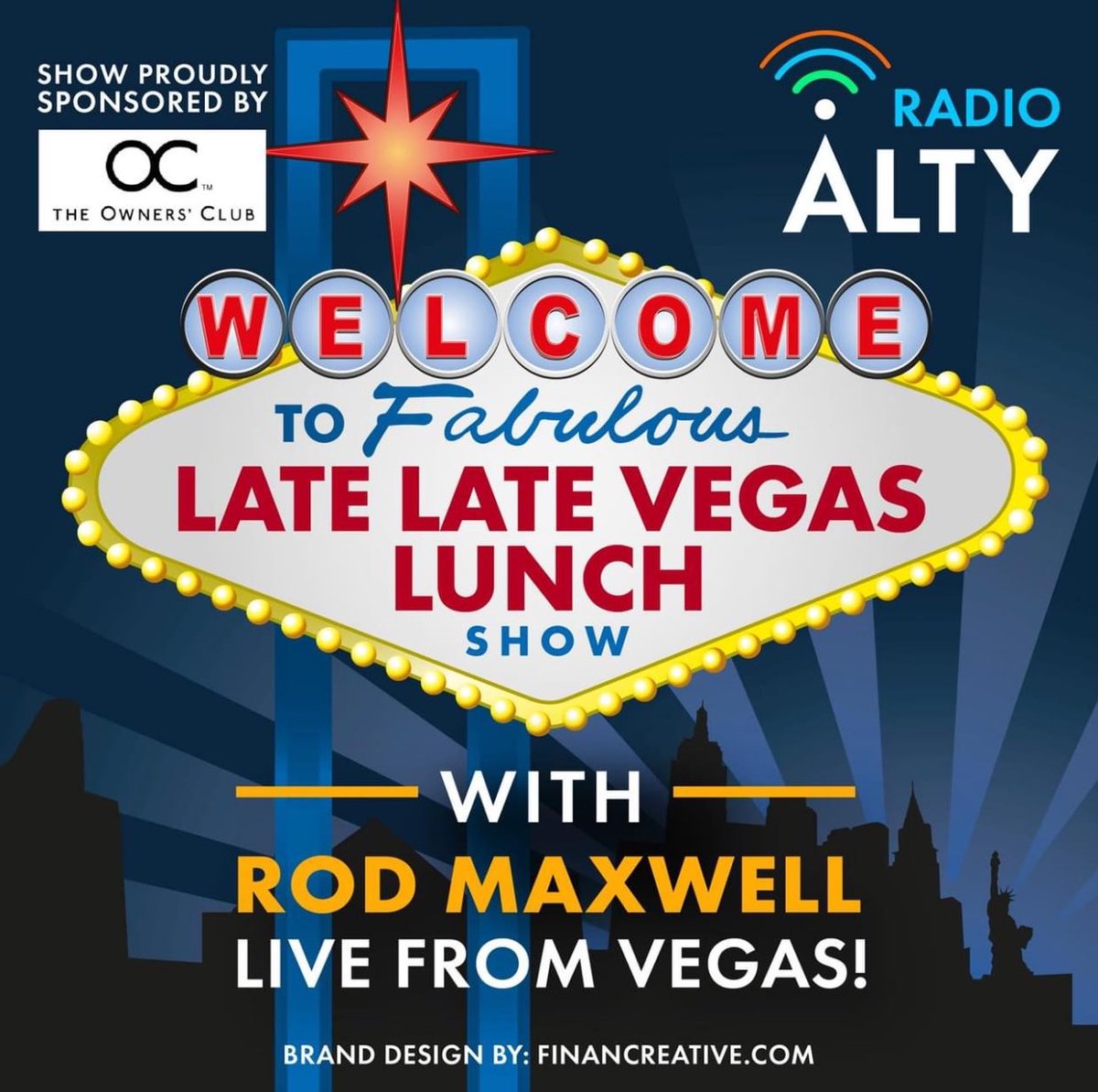 There’s a SecondChanceSunday play of Friday’s #theLateLateLunchshow which was live from #Vegas from 2pm. Rod featured tracks from artists who have played residencies in Las Vegas. Online - App - Alexa. Supported by The Owners Club.