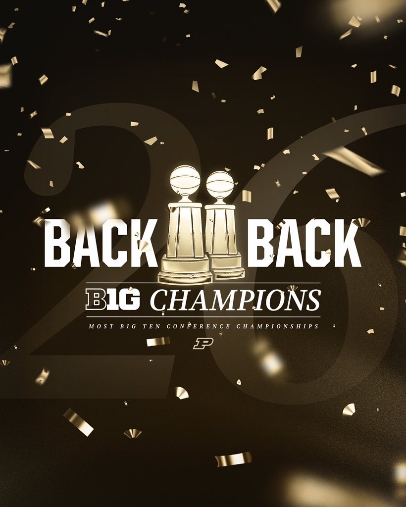 BoilerBall's tweet image. 🏆 A share of No. 2️⃣6️⃣!

Goin’ back to back for the first time in almost 30 years!!!