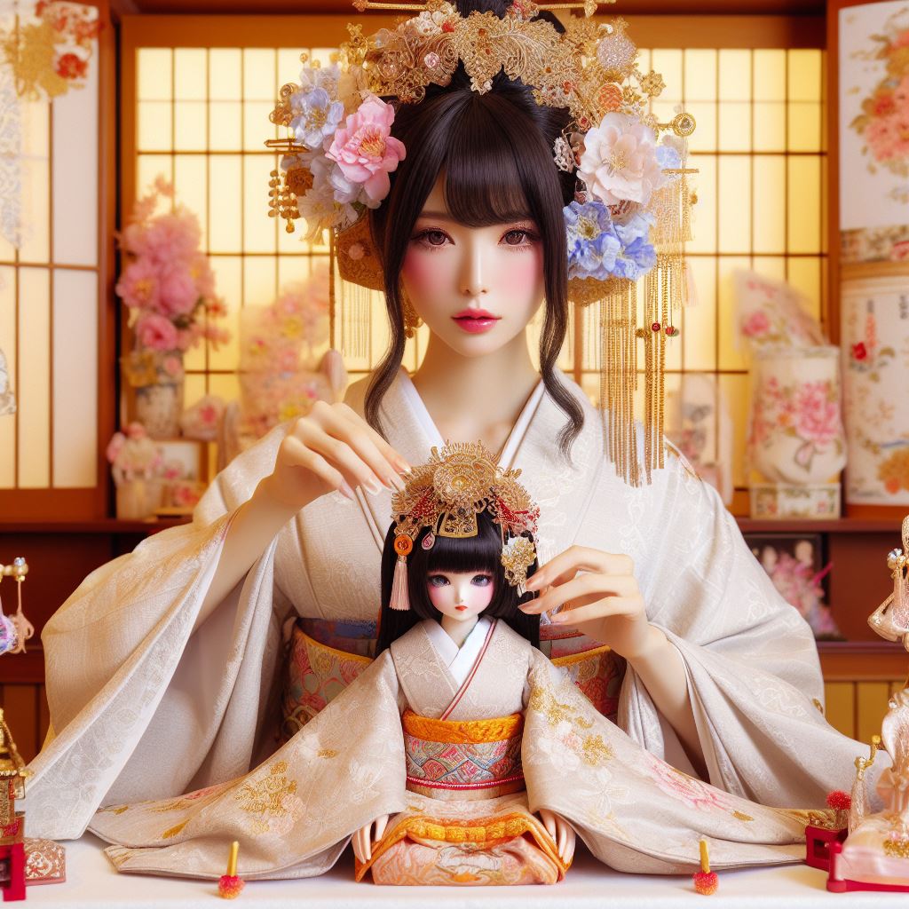 ひな人形のAIコスプレ画像です。 DALLE最強！  #ひな祭り #AIグラビア #aigirls #AIgirlscollection