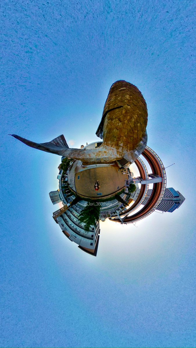 _lori_360_'s tweet photo. A huge fish sculpture called “Fish Dance” in Kobe.🐟

#theta  #ricohtheta  #theta360  #tinyplanet   #360photo #fishdance #kobe #フィッシュダンス 
#thetaのある生活 #安藤忠雄 #神戸
@panophotos https://t.co/VCcb1YWKje