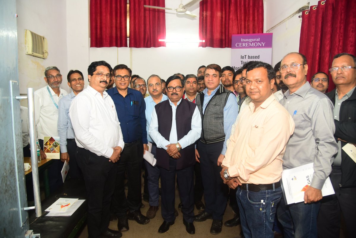SAIL-Bokaro Steel Plant inaugurates pioneering IoT based Toxic Gas Monitoring System. 
ED (Works), Shri B K Tiwari, inaugurated the project at the Gas Safety Post of the Energy Management Department. 
#GasSafety 
#InternetofThings

@SAILsteel
Tap on ALT below in pic to know more
