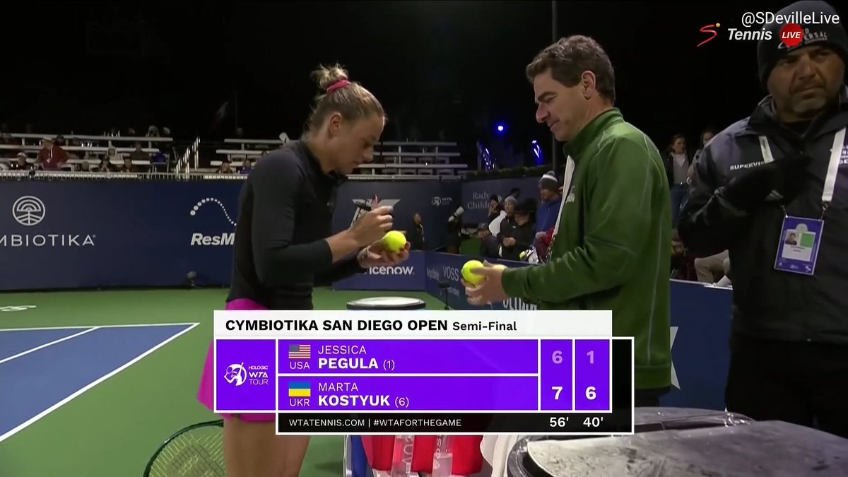 Simply sensational from @marta_kostyuk defeats Jessica Pegula 7-6 6-1 #SanDiegoOpen