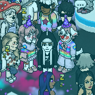 bynabie's tweet image. 🌈 última festinha ฅ^._.^ฅ #Habblet15Anos