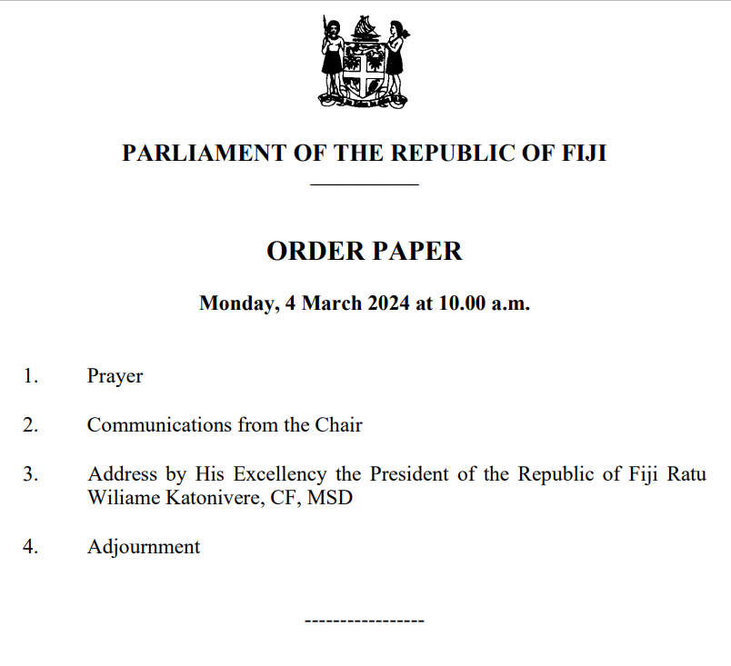 #TeamParliament #FijiNews #TeamFiji #openingofparliament