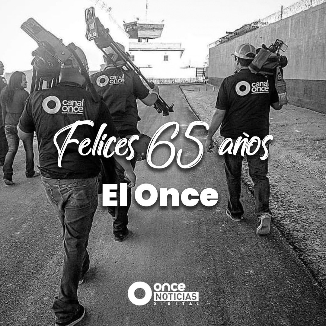 📺 🧑‍💻 ¡Felices 65 años a #CanalOnce, #ElOnce! 🥳 🎂 ¡Vamos por muchos más! #OnceNoticias | @CanalOnceTV 🔻