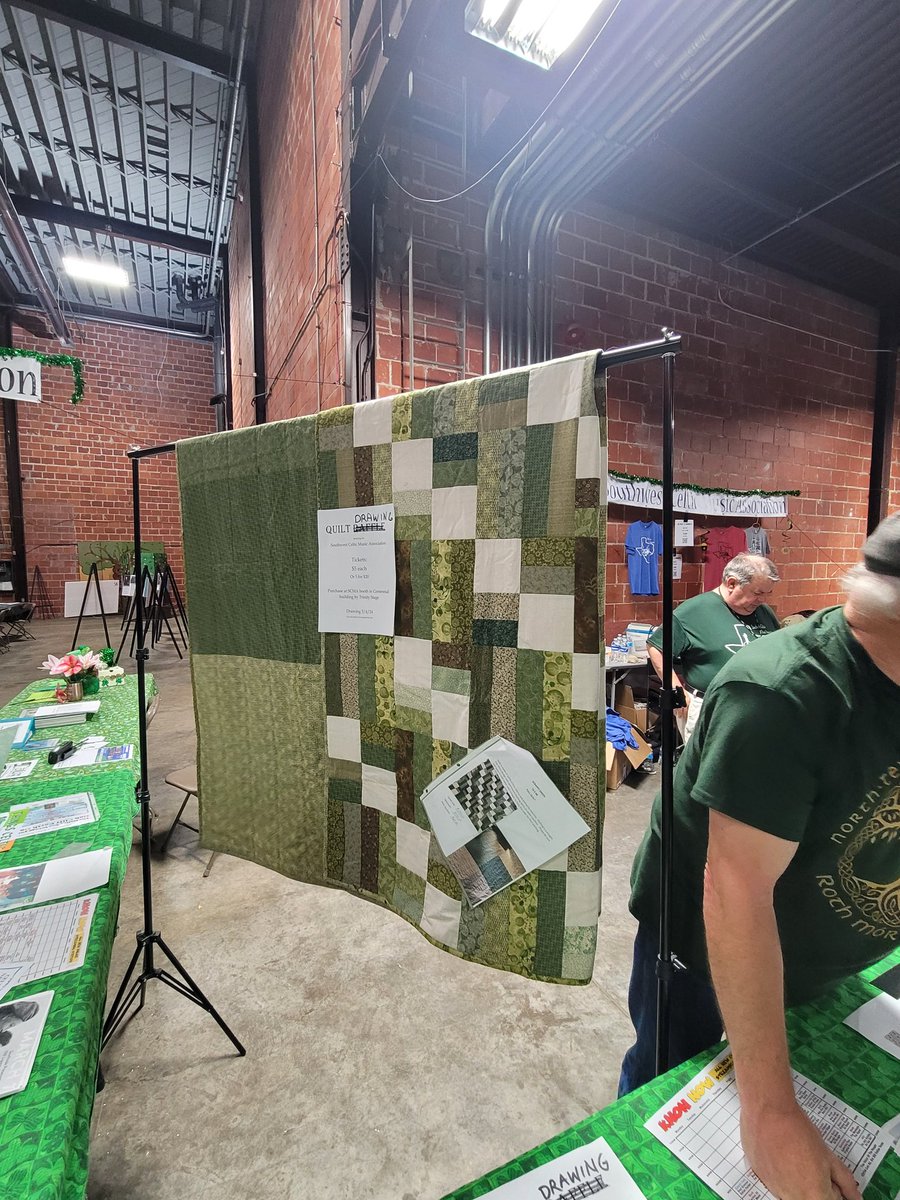 SCMA_TX's tweet image. Stop by the Southwest Celtic Music Association booth at @NTIF_scma to enter our Quilt Drawing! The tickets are $5 each or 5 tickets for $20. 
The Quilt was donated by Paula Yosten. The funds are going to help us improve outreach throught the year!

#drawing #nonprofit