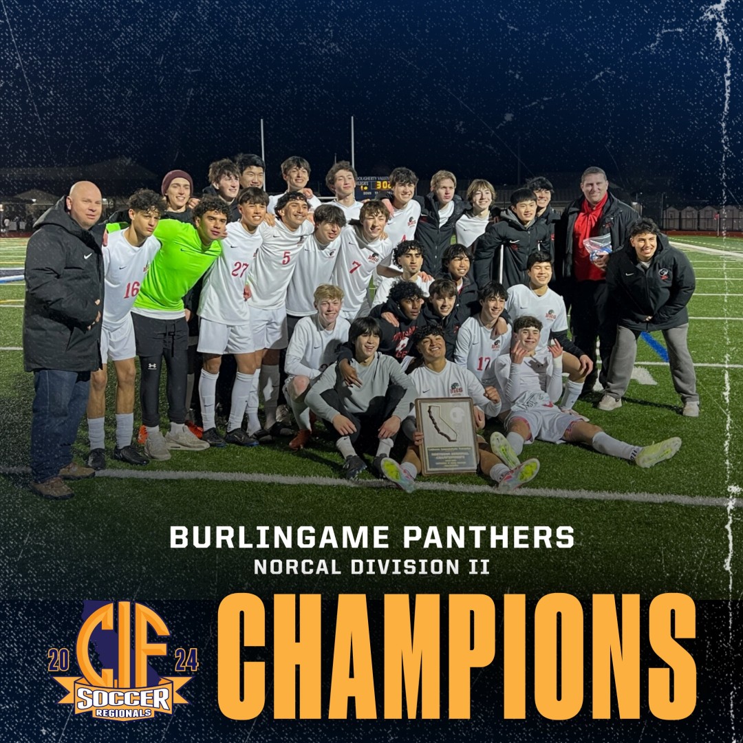 🏆⚽ Congratulations to the Burlingame Panthers - 2024 CIF NorCal Divison II Boys Soccer Champions!