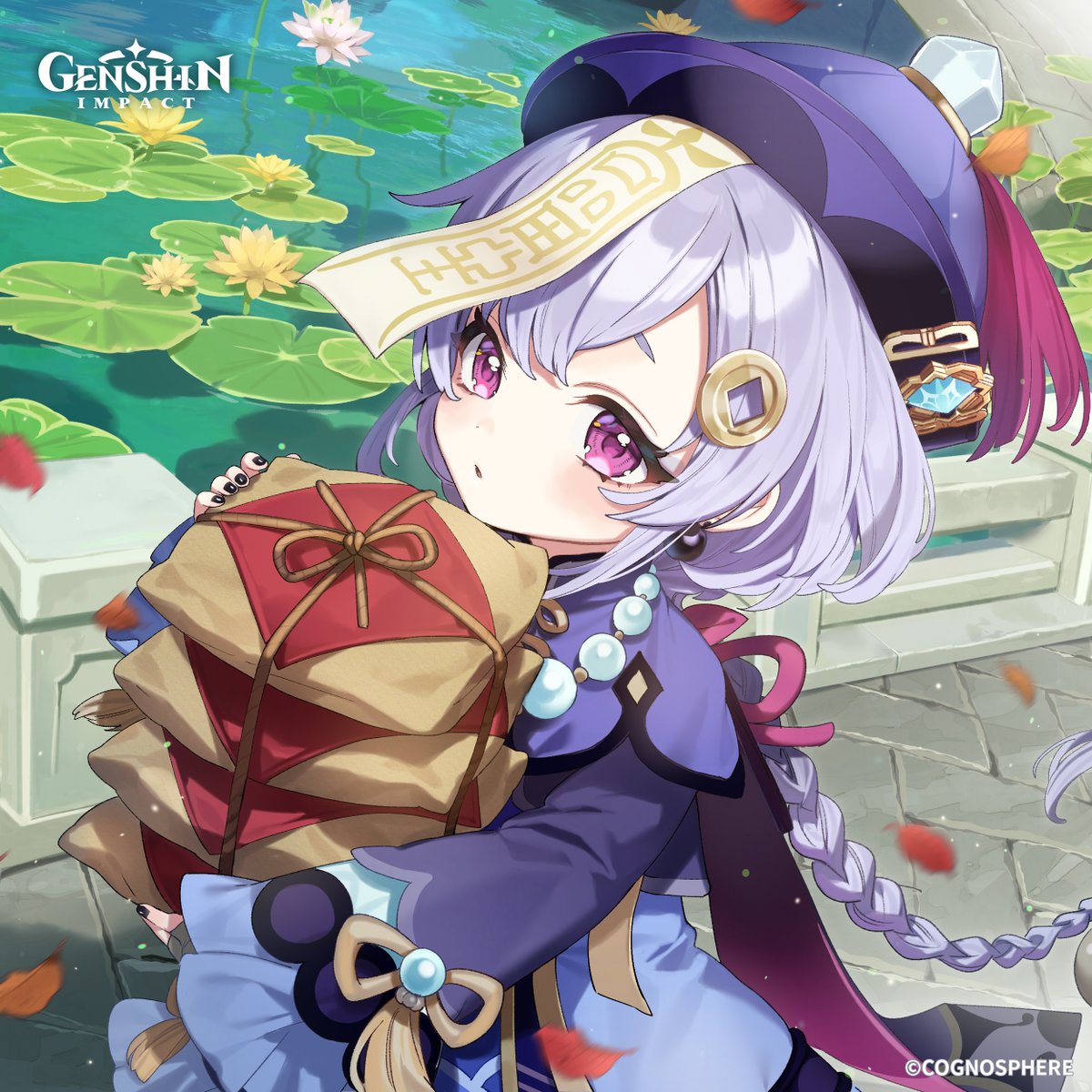 Happy Birthday, #Qiqi! #GenshinImpact

Good morning. I'm a bit busy right now... I need to deliver Dr. Baizhu's medicine...
Oh, it's not heavy. I often carry things, so I don't get tired.
A lot of patients have been coming to Bubu Pharmacy recently. Dr. Baizhu tells them to keep