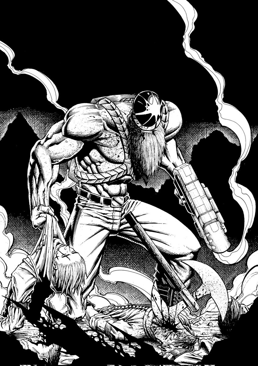 Some late night art!  I hope you like it, have a great one!! 😎👍

#artshare #ArtPortfolio #ArtistOnTwitter #ComicbookArt #rtArtBoost