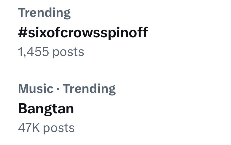 brekkerandcrows's tweet photo. Two favourites trending!! #SaveShadowAndBone
#SixofCrowsSpinoff
#ITFCrows https://t.co/ABg3rMIsIk