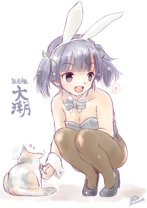 昨日のワンドロ、大潮ちゃん入ってたんだよなぁ・・・。だれかSkebで頼んでくれないかしら?(;'∀') #艦これ 