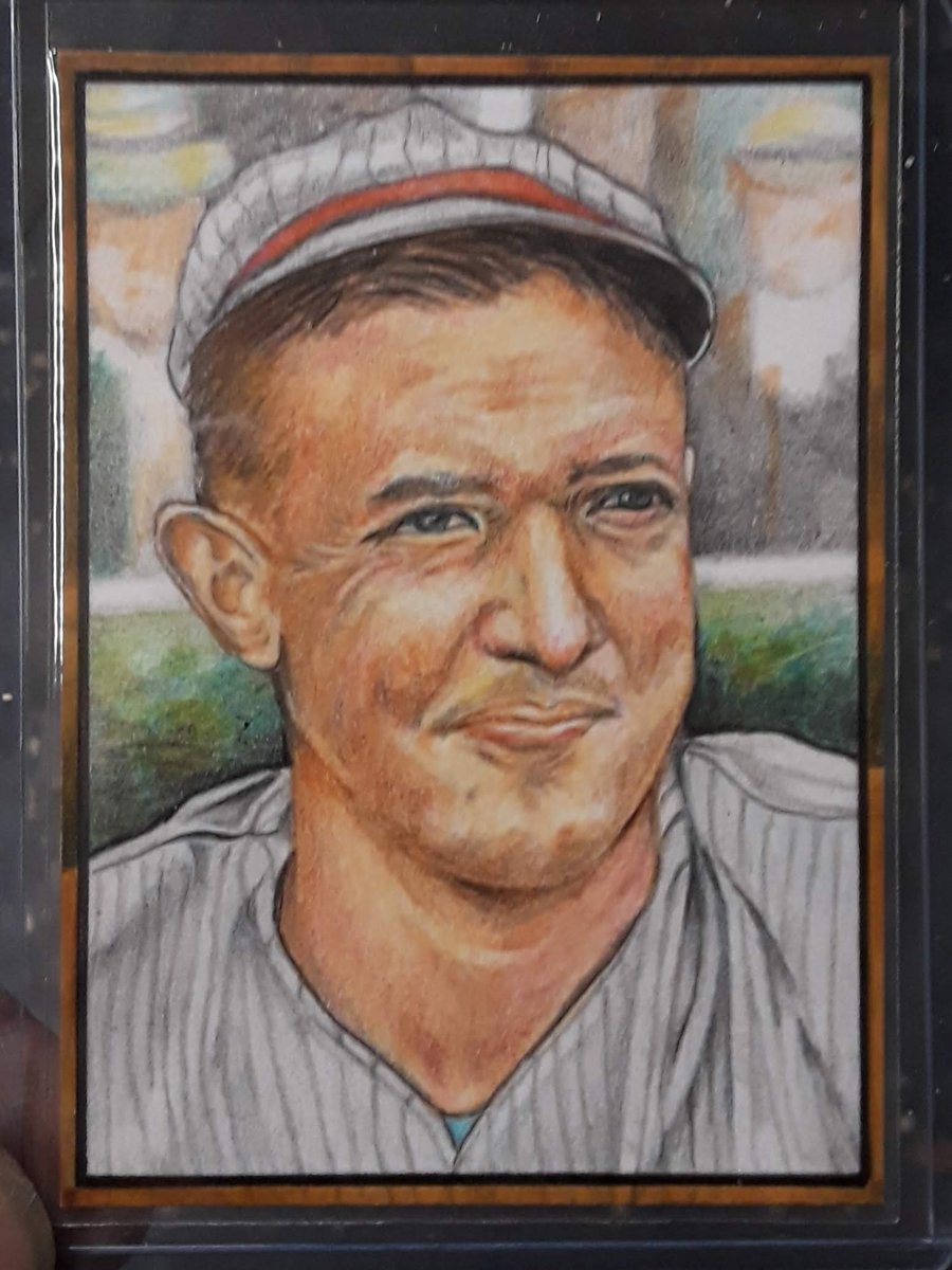 Like classics,...how about this 1/1 hand drawn beauty of Christy Mathewson. Available for sale #sportsart @Topps