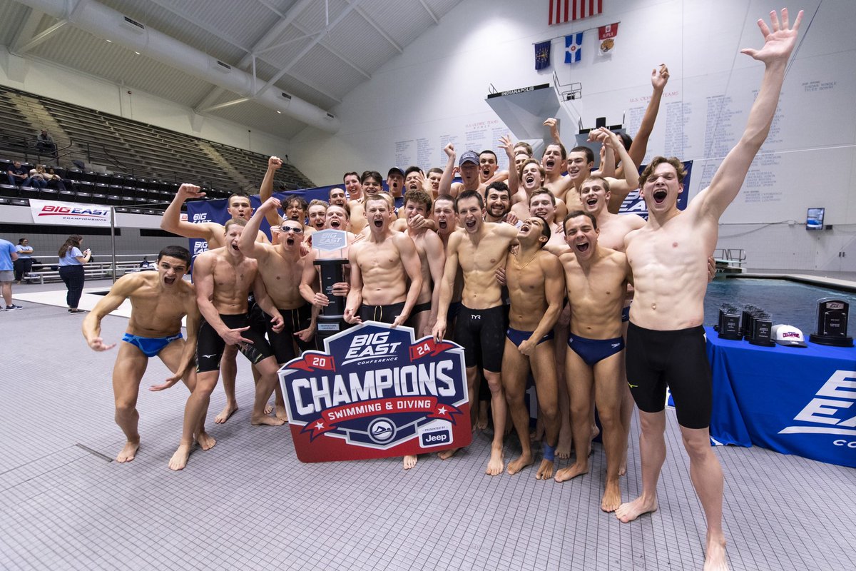 That’s 3️⃣ in a row for @hoyasswimdive 🏆 Congrats on another @bigeast title and on four major awards! #HoyaSaxa