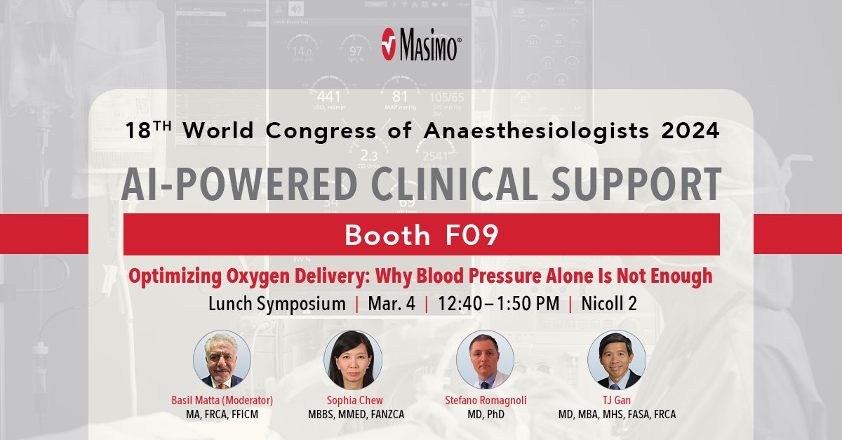 Sign up today for a scientific symposium at #WCA2024! We’ll discuss a holistic approach to optimizing oxygen delivery through advanced hemodynamic and blood management solutions. Register here: ow.ly/HE7h50QKkIt