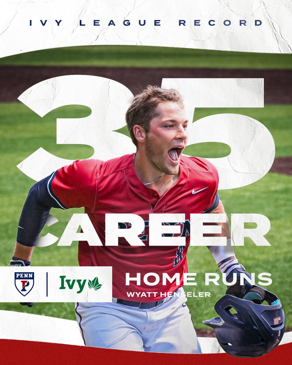 Wyatt Henseler, the <a href="/IvyLeague/">Ivy League</a> Home Run King 👑

Wyatt’s 2nd homer today puts his name in the record books! 

#QuakeShow | #FightOnPenn