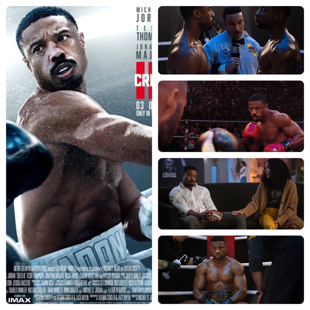 Creed III celebrates 1st anniversary today.
#creediii #creed3 #michaelbjordan #michaelbjordanfans #tessathompson #tessathompsonfan #jonathanmajors #metrogoldwynmayer #mgmstudios #warnerbros 
#warnerstudios #warnerbrosstudios #warnerbrospictures #warnerbrosmovies 
#adoniscreed