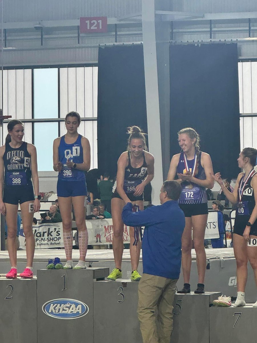 BehsCross's tweet image. Congratulations to Walker Ousley and Savannah Mooney on making the podium at Indoor State! Walker placed 7th in the 60m hurdles in 8.87, and Savannah placed 3rd in the 1500m in 4:46.41! Amazing work!