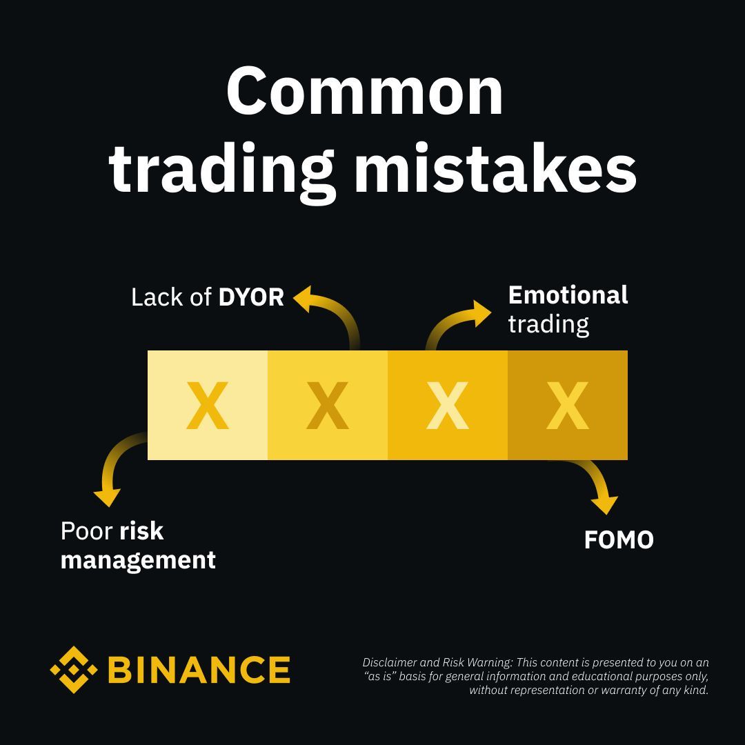 Four common trading mistakes to avoid 👇