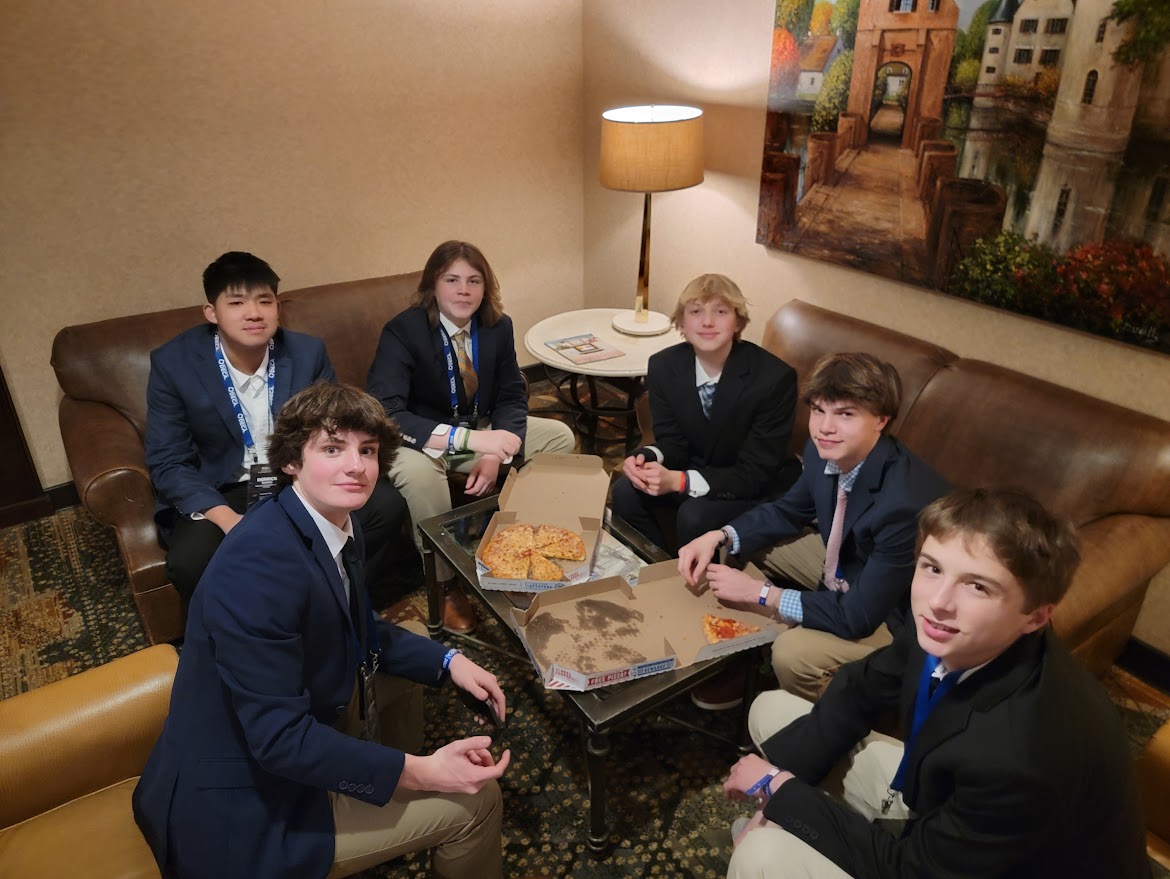 NBHS_CIMC's tweet photo. Proud of @NBroughtonHS #DECA students who went to the @NC_DECA competition and represented the @BHSCaps well. Congratulations to #Ava, #Avery, &amp; #Sam who placed in their category. Thank you @_RodneyO_ &amp; Ms. Jennings for all you did to prepare our students. #DECAGlass #Leadership https://t.co/nIwZXDLqyB