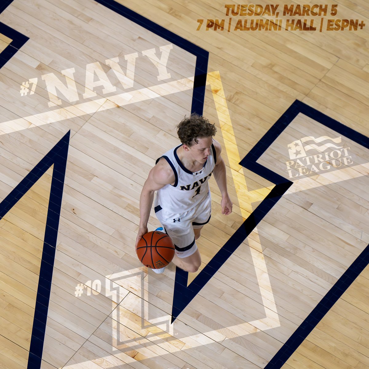 The matchup is set! We've got an in-state showdown in Alumni Hall on Tuesday! 🎟️navysports.evenue.net/event/B2023/PL… #GoNavy