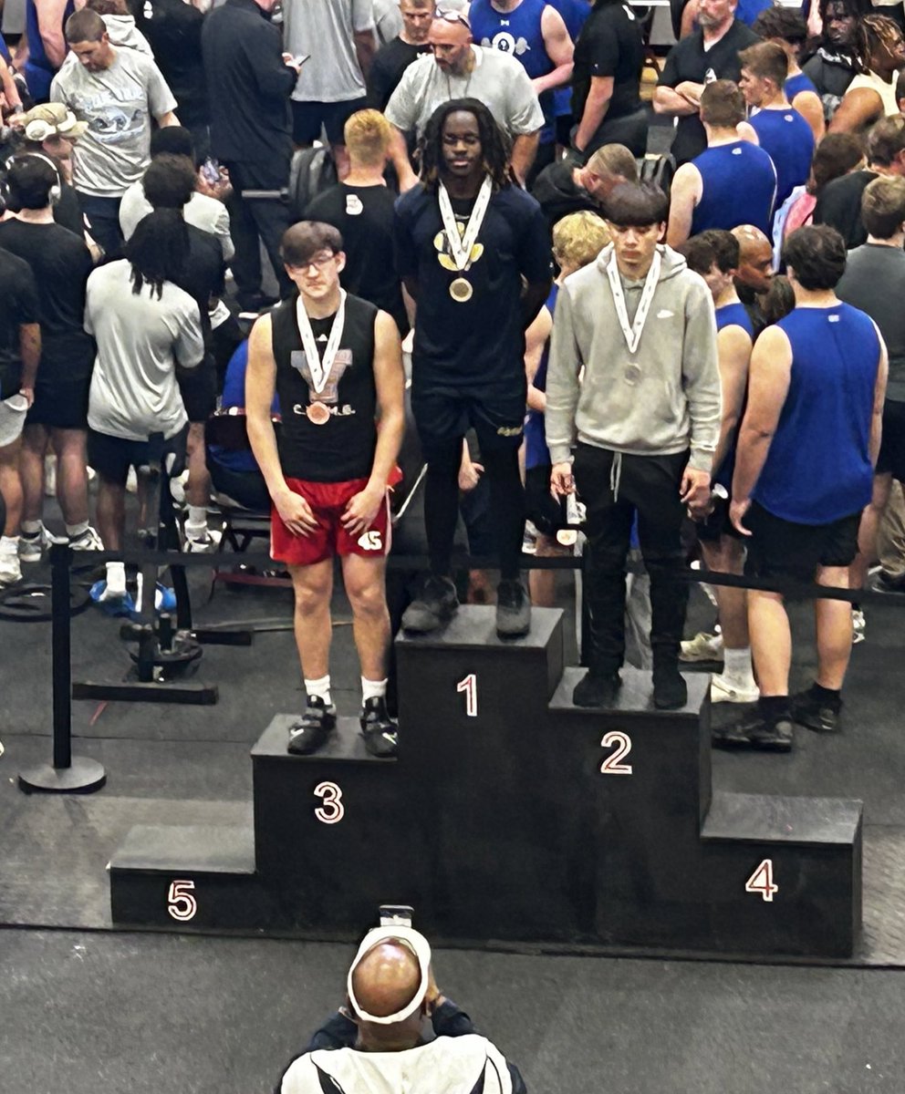 First ever weightlifting competition and won first place.
235 on bench 
270 on power-clean
In 160 weight class