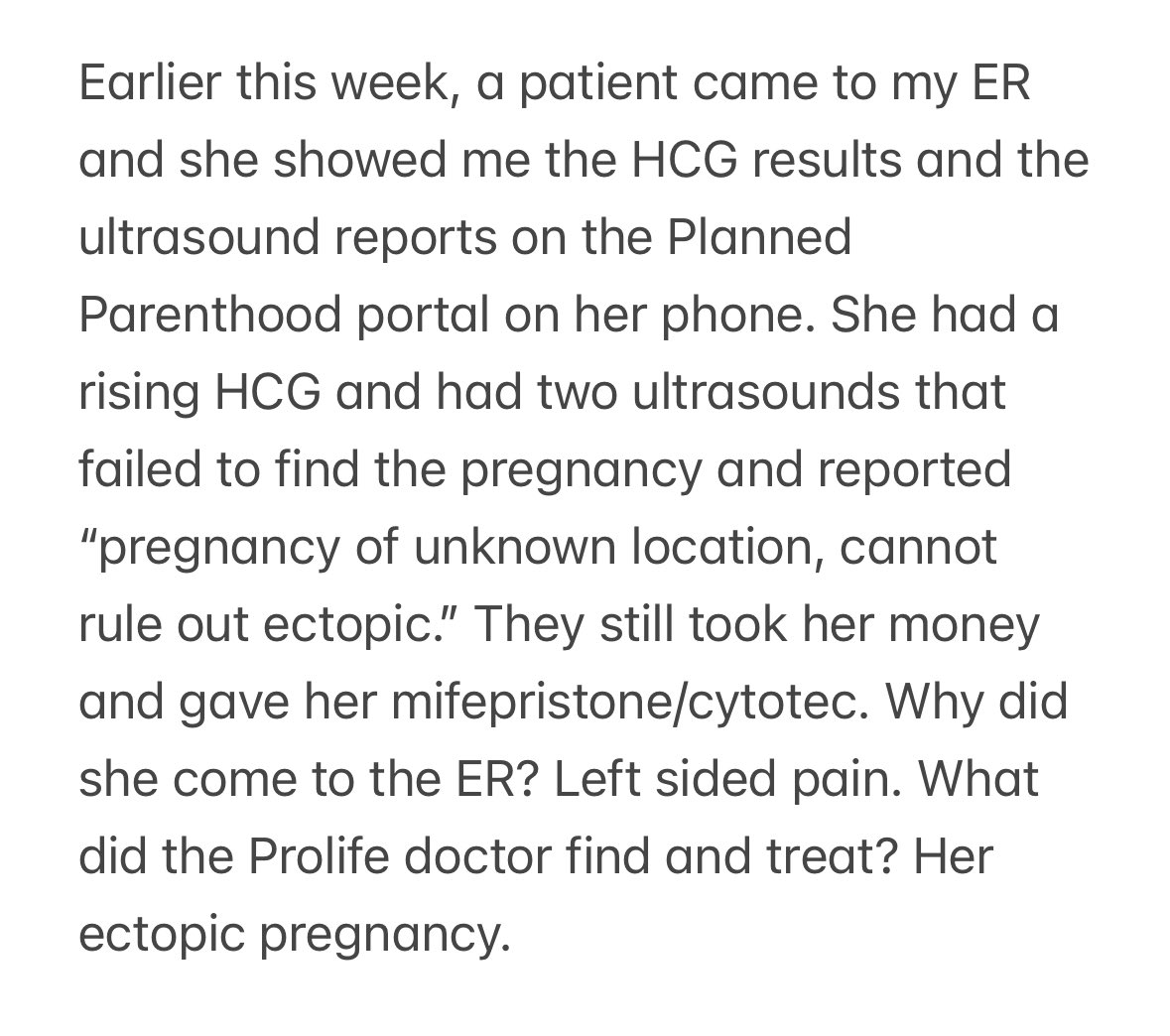 More abortion complications in the ER this week for the Prolife doctor to manage. @aaplog @HeartbeatIntl @sgruber91