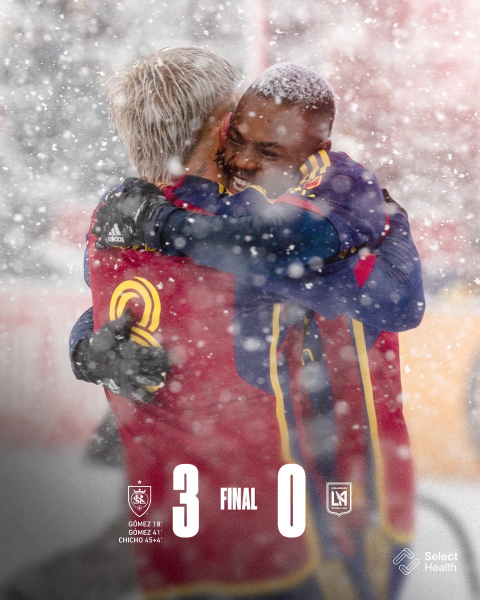 realsaltlake's tweet photo. The weather? Snow problem

#RSLvLAFC | @SelectHealth https://t.co/1E1bWQqdtO