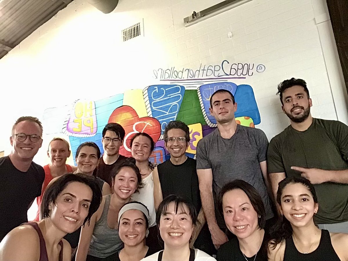 Did you sweat today? We chose the 🔥burn instead of burnout w @DharamKaushik5 yoga for healthcare workers “beast mode” volume 3/3! I love this bunch of animals! @AkhilMuthigi @rosekhavari @JulieNStewartMD @mle_huang @siky_hu @HMethodistUro and more! Including those who were…