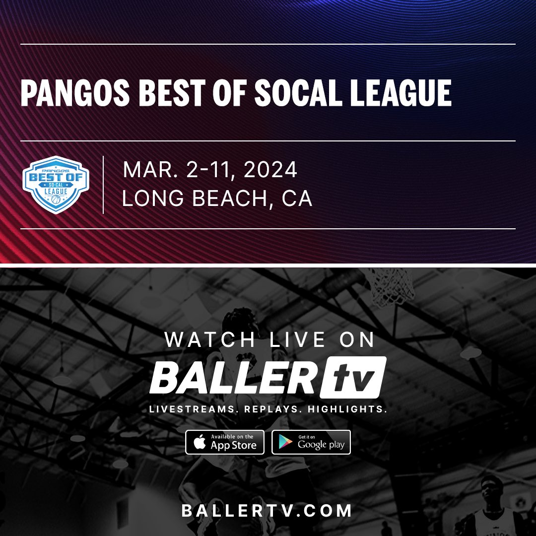 2024 #PangosBestofSoCal league by @Trigonis30 @FCPPangos Rosters = m.fullctpress.net/24-best-of-soc… All games live & replay : Ballertv.com/pangos @NBNMagazine @WyndhamHotels @BallerTV @BeachCityHoops @LimitLesSports @theballdawgs @FrankieBur @Ballislife @RonMFlores