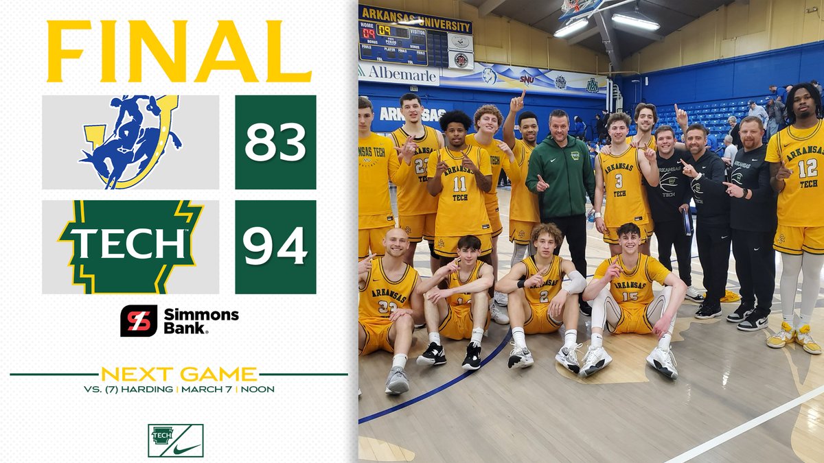 🗣️ 𝘾𝙊𝙉𝙁𝙀𝙍𝙀𝙉𝘾𝙀 𝘾𝙃𝘼𝙈𝙋𝙄𝙊𝙉𝙎 𝙊𝙉𝘾𝙀 𝙈𝙊𝙍𝙀!

The Wonder Boys win out over their final seven games of the season to claim a share of the 2023-24 GAC Regular Season Championship!

NEXT UP
vs. No. 7-seed Harding | Thursday, March 7 | Noon

#FightOn