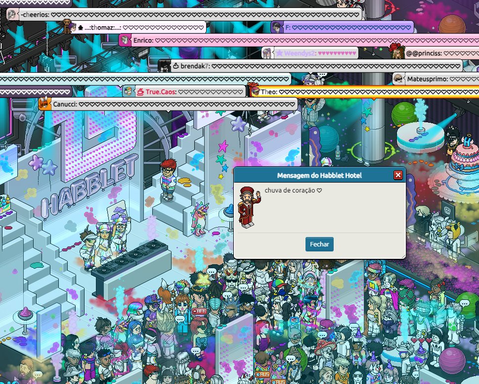 LeoHabblet's tweet image. Chuva de Coração &amp;lt;3 #Habblet15Anos