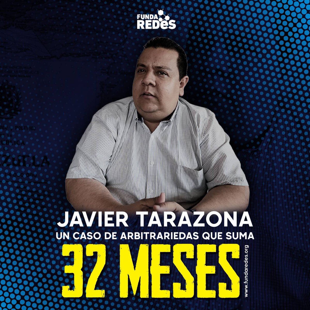 Ser defensor de derechos humanos NO es un delito ‼️

Hoy se cumplen 32 meses desde la detención arbitraria de nuestro director general Javier Tarazona. 

Libertad YA para Javier Tarazona 📣⛓️

#NiUnDíaMásTrasLasRejas