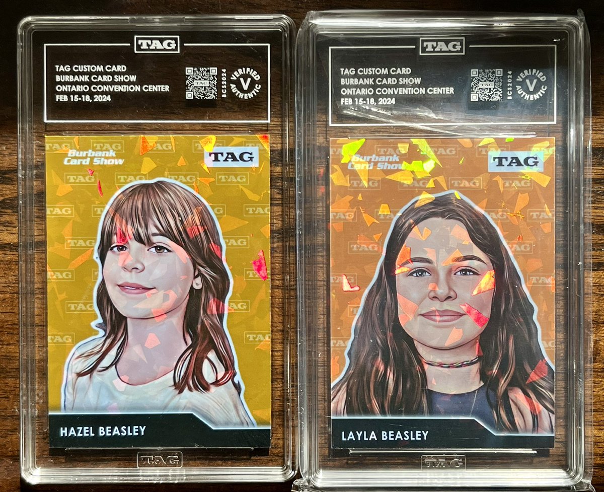 Honestly, what a fantastic idea! Thanks to <a href="/TAGgrading/">TAG</a> &amp; @BurbankCards’s Burbank Card Show for truly cool cards for and of the kiddos.