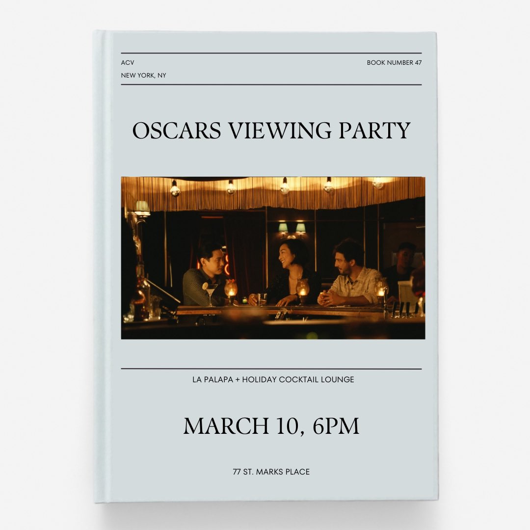 Join us on Sunday March 10th to witness the reveal of this year's Academy Award winners! The snubs! The glory! RSVP at oscarswatchparty2024.splashthat.com