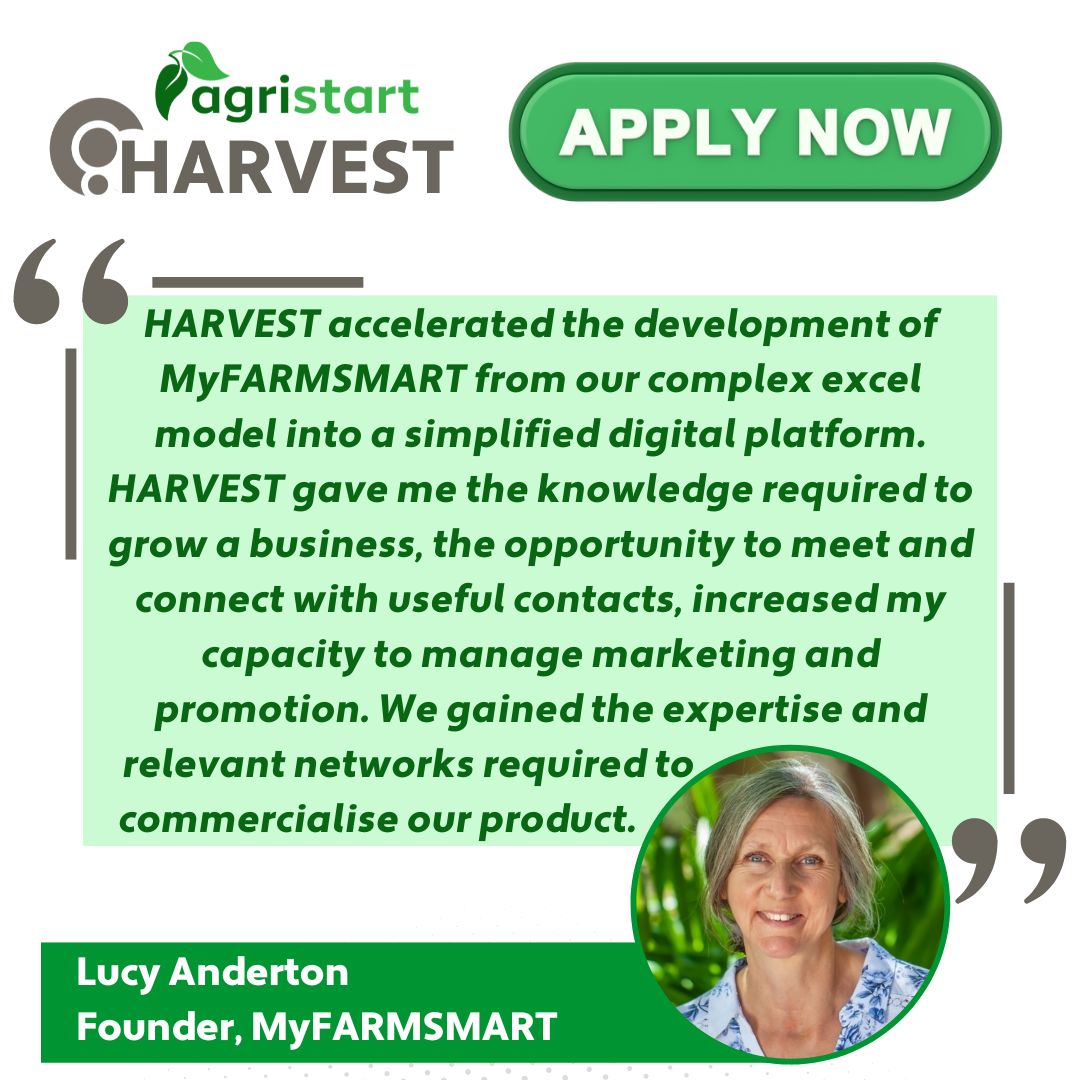 Applications are now open for HARVEST, WA’s leading business development program for Agtech startups. The program is valued at over $10,000 and is FREE for successful applicants.

APPLY NOW: innovationcluster.ac-page.com/harvest-landin…

#AgriFoodInnovation #AgtechStartups #Busselton